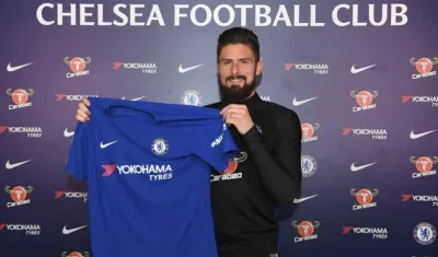 Oliver Giroud, delantero francés del Chelsea. 