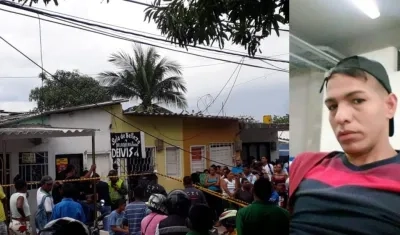 Lugar de los hechos y Deivis Enrique Barrios Marsiglia. 