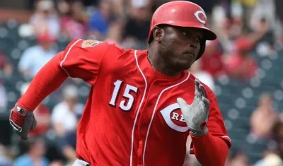Dilson Herrera, jugador de los Rojos de Cincinnati. 