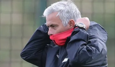 José Mourinho, técnico del United. 