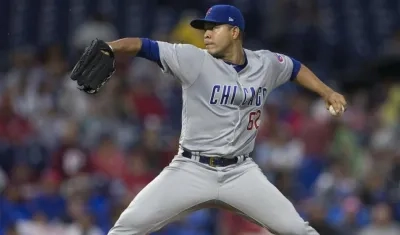 José Quintana, lanzador de los Cachorros. 