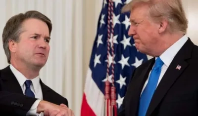 Brett Kavanaugh y Donald Trump. 
