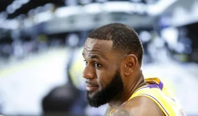 LeBron James, jugador de los Lakers de la NBA. 