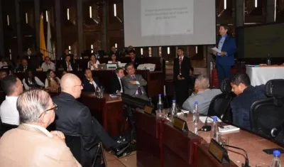 El Gobernador de Antioquia, Luis Pérez Gutiérrez.