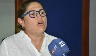 La secretaria de Salud, Alma Solano Sánchez.