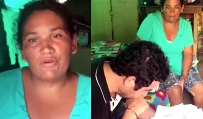 El entonces Concejal Carlos Meisel se solidarizó con el caso y visitó la familia.