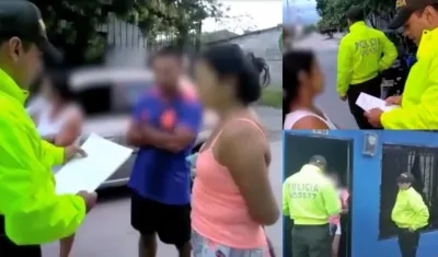 Imágenes de la captura de los implicados en el hecho.