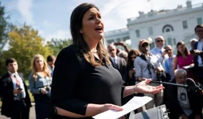 La portavoz de la Casa Blanca, Sarah Huckabee Sanders. 