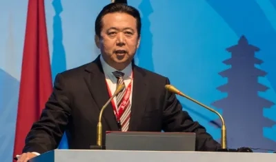 Presidente de Interpol, Hongwei Meng.