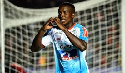 Daniel Moreno, delantero de Junior. 