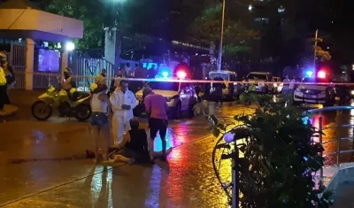 Lugar de los hechos en San Isidro donde fue asesinado Jorge Herrera Serna.