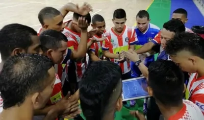 Jugadores del Independiente Barranquilla. 