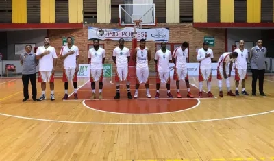 Los Titanes de Barranquilla en su visita a Patriotas de Boyacá. 