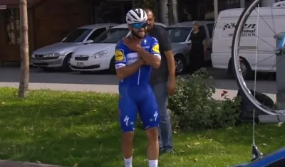Fernando Gaviria, ciclista colombiano. 