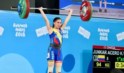 Kelly Valentina Junkar, medalla de plata. 