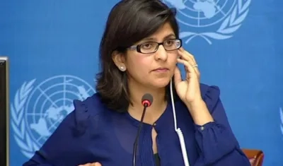 Ravina Shamdasani, portavoz de la Agencia de la ONU para los Refugiados.