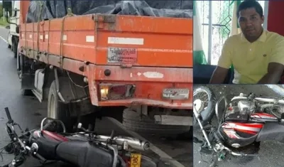 Imágenes del accidente en el que perdió la vida Álvaro José Consuegra Vargas.