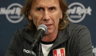 Ricardo Gareca, técnico de Perú. 