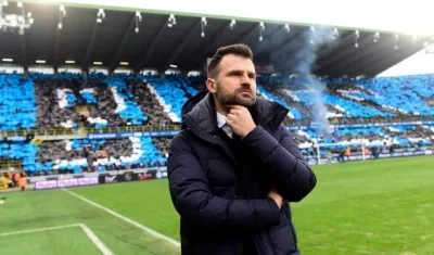 Iván Leko, técnico del Brujas. 