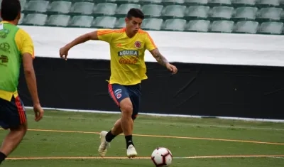 James Rodríguez regresó para este ciclo de amistosos. 