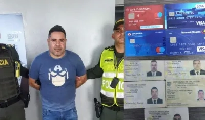 James Reinoso Álvarez, con tarjetas débito clonadas y y cédulas falsas.