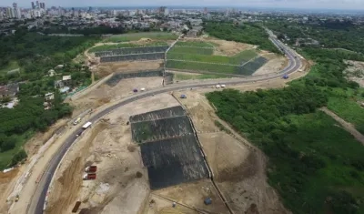 Plano general del tramo de la carrera 38 que está en reconstrucción.