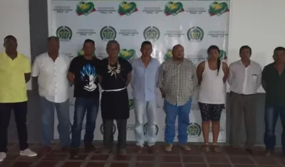 En total fueron capturadas 9 personas.