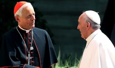 El cardenal Donald Wuerl y el Papa Francisco.