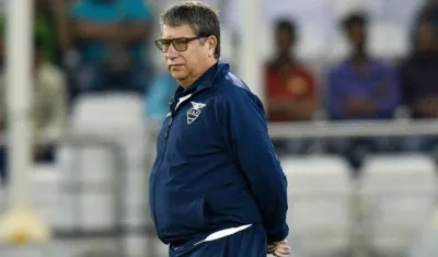 Hernán Dario 'Bolillo' Gómez, técnico de Ecuador. 