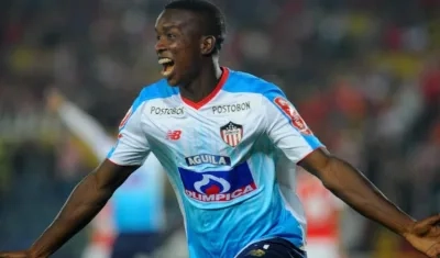 Daniel Moreno, festejando el gol del empate.