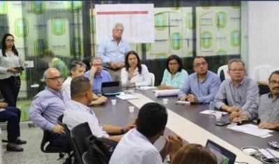 Reunión del POT en Soledad.