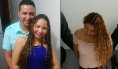 José María López Molinares con su pareja Tivisay Lobo Fuentes, que fue capturada por homicidio.