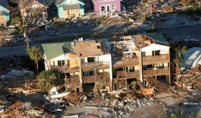 Así quedó Georgia tras el paso del huracán Michael.