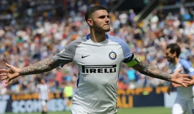 El delantero argentino Mauro Icardi.