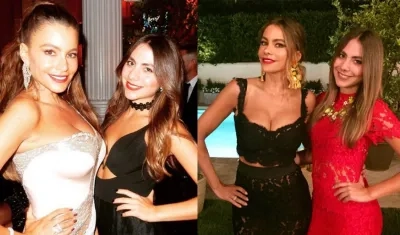 Sofía y Claudia Vergara.