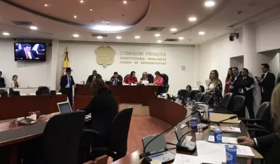 Comisión Primera de la Cámara.