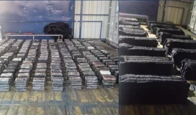 La droga estaba escondida en 15 maletas.