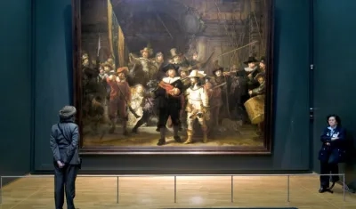 La Ronda de noche del pintor neerlandés Rembrandt.