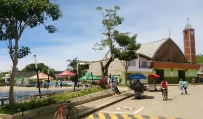 Parque de Vegachí, Antioquia. 