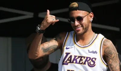 Neymar, delantero brasileño. 