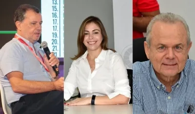 César Riascos, Verónica Monterrosa y Ricardo Plata.