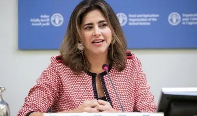 La Primera Dama de Colombia, María Juliana Ruiz en la FAO en Roma en el  Comité de Seguridad Alimentaria Mundial.