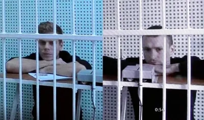 Kokorin y Mamaev tras las rejas. 