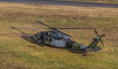Imagen de archivo de un helicóptero Black Hawk del Ejército de Colombia.