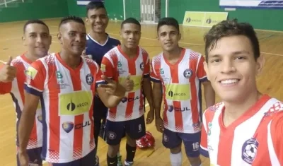 Jugadores del Independiente Barranquilla. 
