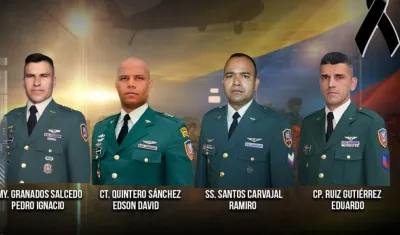 Militares fallecieron en un accidente aéreo en Cauca.