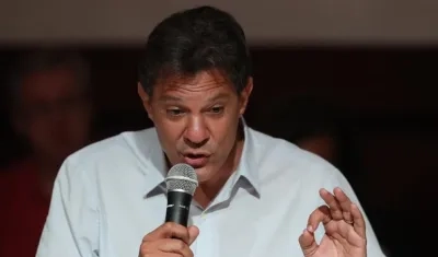 El candidato progresista Fernando Haddad.