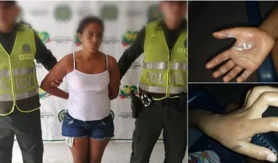 Angélica Polo Gutiérrez fue capturada en Ponedera por violencia intrafamiliar.