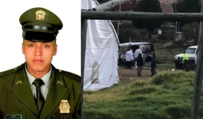 Jéfferson Ricardo Román Bolívar, patrullero asesinado en Tunja.