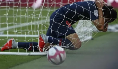 Edison Cavani, delantero uruguayo. 